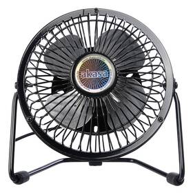 Ventilátor AKASA Desk USB fan 15 cm černé


