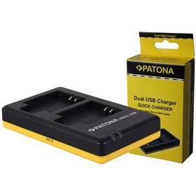 Nabíječka PATONA Dual Quick Charger NB-11L (Canon) černá/žlutá

