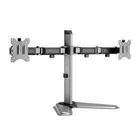 Držák White Shark TUTANKHAMUN, pro 2 monitory, polohovatelný, pro úhlopříčky 17" - 32", max. nosnost 18 kg šedý

