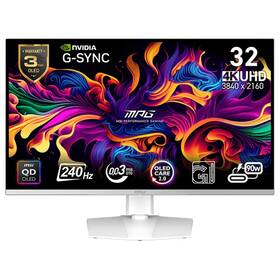 Herní monitor MSI MPG 321URXW QD-OLED bílý

