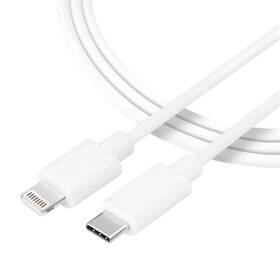 Kabel Tactical Smooth Thread USB-C/Lightning, 0,3 m bílý

