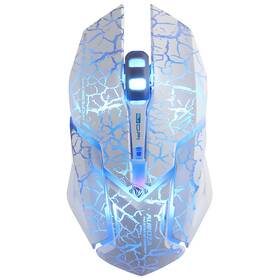 Myš E-Blue Auroza Gaming + e-box bílá

