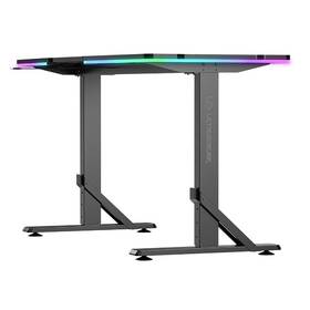 Herní stůl ULTRADESK IRON, 132,5 x 60,5 cm černý

