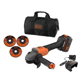 Úhlová bruska akumulátorová Black-Decker BCG6L8F1S-QW (s baterií) 

