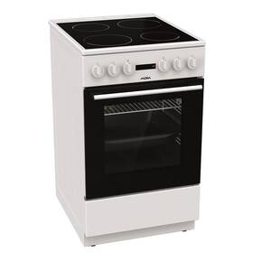 Sklokeramický sporák Mora C 5247 BW bílá barva
