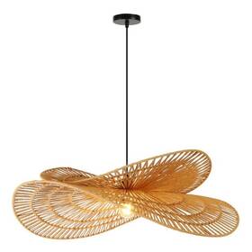 Závěsné svítidlo IMMAX BOHO MARIPOSA, D80cm, E27, přírodní juta černé/hnědé

