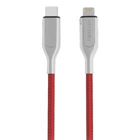 Kabel Forever USB-C/Lightning, MFi, 1,5 m červený

