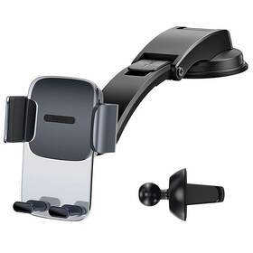 Držák na mobil Baseus Easy Control Clamp, s ramenem černá barva
