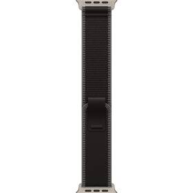 Řemínek Apple 49mm černý/uhlový trailový tah – S/M – přírodní titan 

