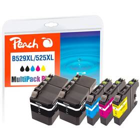 Inkoustová náplň Peach Brother LC529XL/LC525XL MultiPac Plus 2x2870,1225,1290,1330 stran vícebarevná

