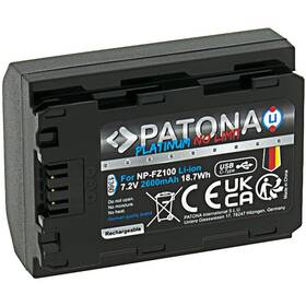 Baterie PATONA Platinum NP-FZ100 2600 mAh Li-Ion (Sony) černá

