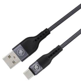  Kabel GoGEN USB-A / USB-C, 1m, opletený, zkumavka