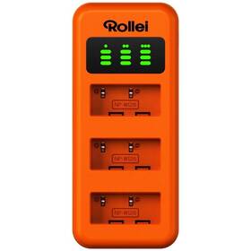 Nabíječka Rollei Dual Charger NP-W126 (Fuji) oranžová


