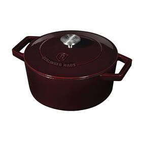 Pekáč Berlinger Haus BH-6497, 24 cm, poklice, litina červený

