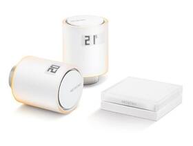 Bezdrátová termohlavice Netatmo Smart Radiator Valves Starter Pack bílá barva

