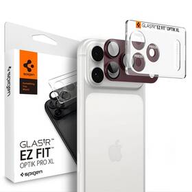 Tvrzené sklo Spigen tR EZ Fit Optik Pro XL, na Apple iPhone 18 Pro Max vínové

