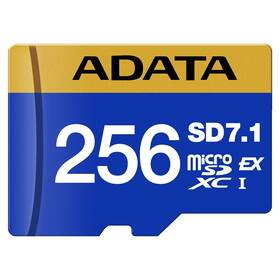 Paměťová karta ADATA Premier Extreme MicroSDXC 256GB  SD7.1, U3 (800R/700W) modrá

