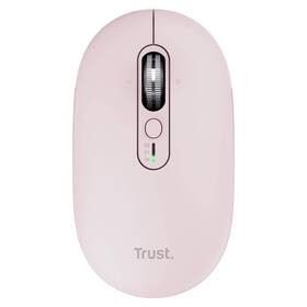 Myš Trust Seron Hyperscroll Slim růžová


