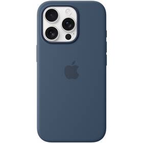 Kryt na mobil Apple iPhone 16 Pro Silicone Case s MagSafe - denimový 
