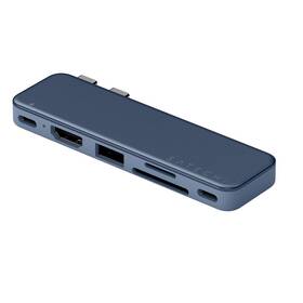 USB Hub Satechi USB-C Snap Hub (1x HDMI, 1x USB-C, 1x USB-A 3.0, 1x USB-C PD, 1x microSD/SD) tmavě modrý

