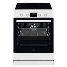 Sklokeramický sporák AEG CCB6440CBW bílý

