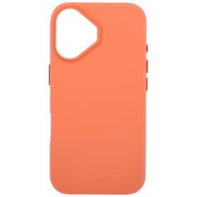 Kryt na mobil WG Leather Frame Magnet na Apple iPhone 16 oranžový

