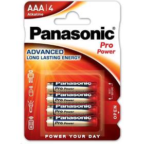 Baterie alkalická Panasonic Pro Power AAA, LR03, blistr 4ks 


