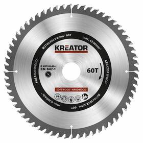 Kotouč pilový Kreator KRT020424 216mm 60T 

