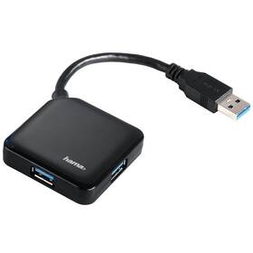 USB Hub Hama USB/4x USB 3.0 černý

