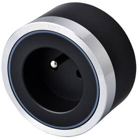 Zásuvkový modul Viking 230V, 16A, 50Hz černý/stříbrný

