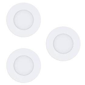 Vestavné svítidlo Eglo Fueva-Z, kruh, 8,5 cm, 3 ks bílé


