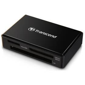 Čtečka paměťových karet Transcend RDF8, USB-A/SDHC, SDXC, microSDHC, microSDXC, CompactFlash černá

