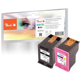 Inkoustová náplň Peach HP 301XL, MultiPac, 515/370 stran vícebarevná

