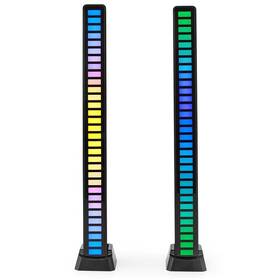 LED světlo Nedis RGB, herní, 2ks černé

