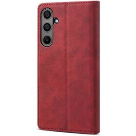 Pouzdro na mobil flipové Lenuo Leather na Samsung Galaxy A55 5G červené

