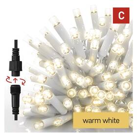 LED řetěz EMOS ICICLE, 50LED, IP44, WW (3m) bílý

