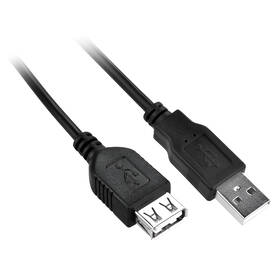 Kabel GoGEN USB, 1,5m, prodlužovací černý

