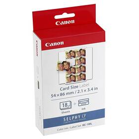 Fotopapír Canon KC-18IL, 8 x (22x17,3 mm), 18 ks + inkoust pro Selphy 

