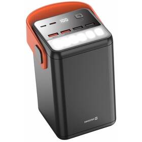 Powerbanka Swissten Power Line 60 000 mAh 65 W PD černá barva
