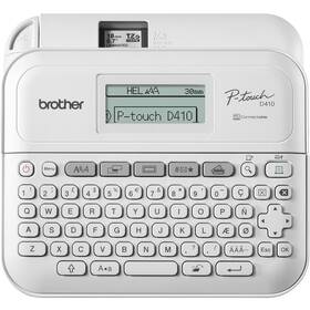 Tiskárna štítků Brother PT-D410Y bílá barva
