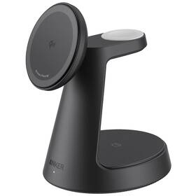 Bezdrátová nabíječka Anker MagGo 3v1 Dock Stand 15W černá

