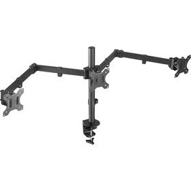 Držák TV STELL SOS 1130, Triple na 3 monitory 13" až 27", nosnost 3x7 kg černý

