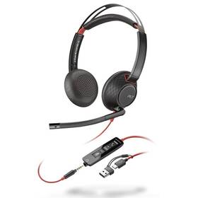 Headset HP Poly Blackwire 5220 USB-C/A + 3,5 mm jack (bulk) černý

