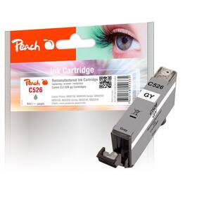Inkoustová náplň Peach Canon CLI-526GY, 9 ml šedá

