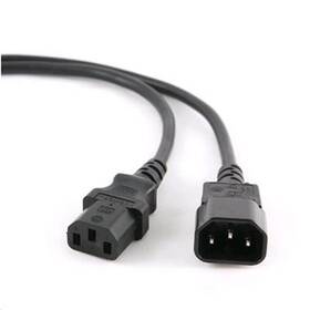 Kabel C-Tech síťový, prodlužovací, VDE 220/230V napájecí, 1,8 m 
