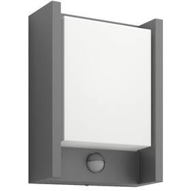 Nástěnné svítidlo Philips Arbour LED, senzor pohybu, neutrální bílá - antracitové 

