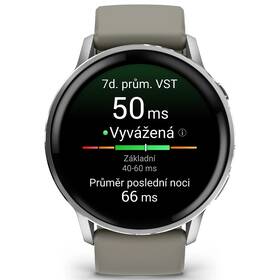 Chytré hodinky Garmin Venu 4 - 45 mm stříbrná barva

