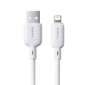 Kabel Baseus Silky USB/Lightning 1m 2.4A bílý

