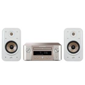 Mikrosystém MARANTZ MCR612 DAB +  repro Polk S20E-WH stříbrná barva
