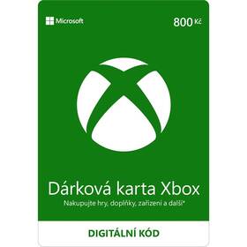  Microsoft Xbox dárková karta 800 Kč - elektronická licence 

